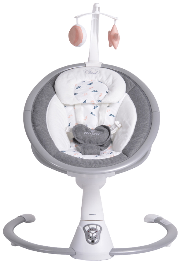 Cangaroo Cloud Pink Swing Elektrische Babyschommel 48727 Grijs / Roze