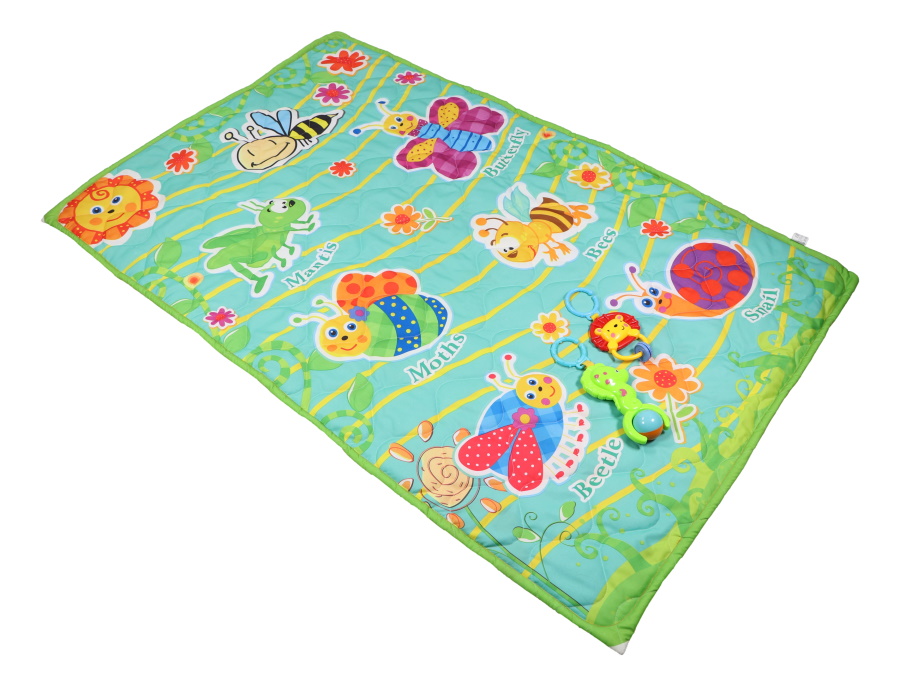 Eco Toys Green 90 x 145 cm Speelkleed incl. 2 Speeltjes HC304430 Groen