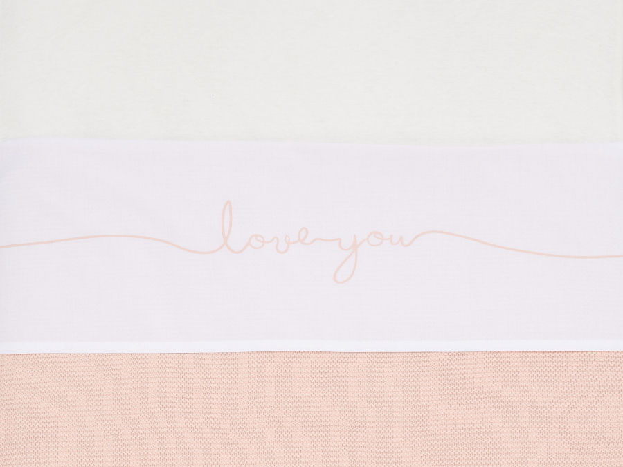 Jollein Love You Pale Pink 75 x 100 cm Wieglaken 008-511-66052