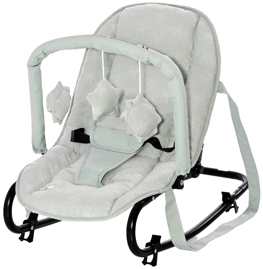 Lorelli Eliza Luxe Frosty Green Stars Baby Rocker Wipstoel 1011016-2146 Groen