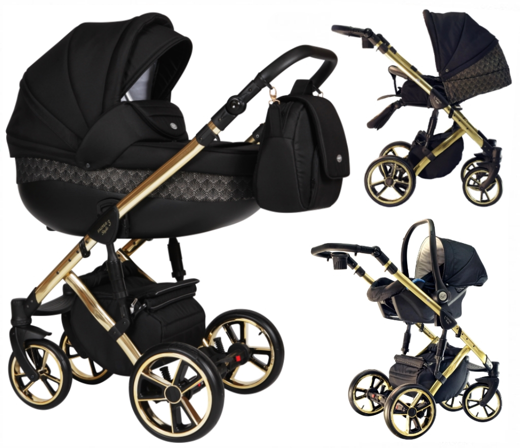 Gietvorm Oplossen Definitief Baby Merc Faster 3 Black/Gold Limited Edition Kinderwagen incl. Autostoel  L143