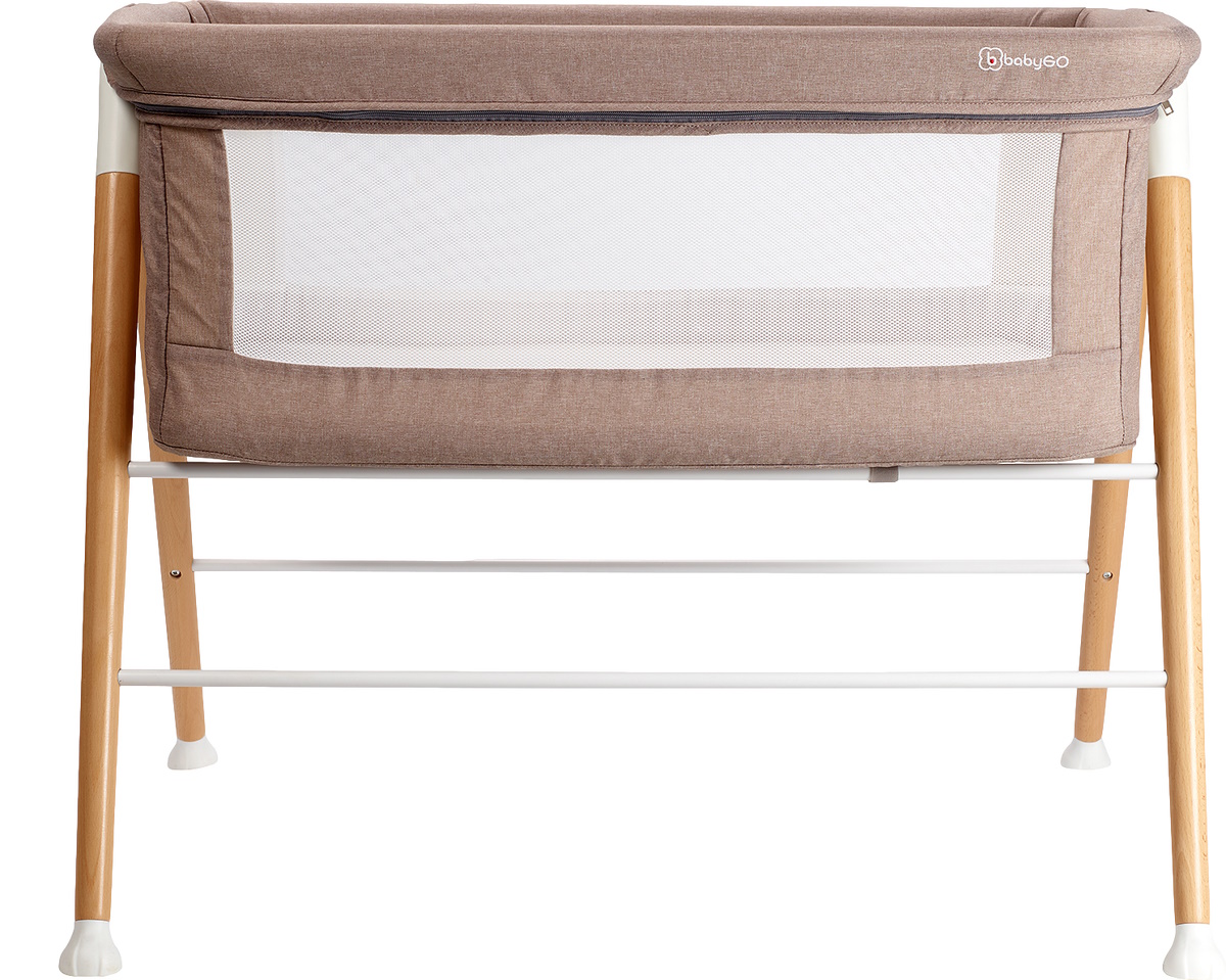 Bladeren verzamelen gekruld Intact Babygo Goodnight Beige Wieg | MamaLoes