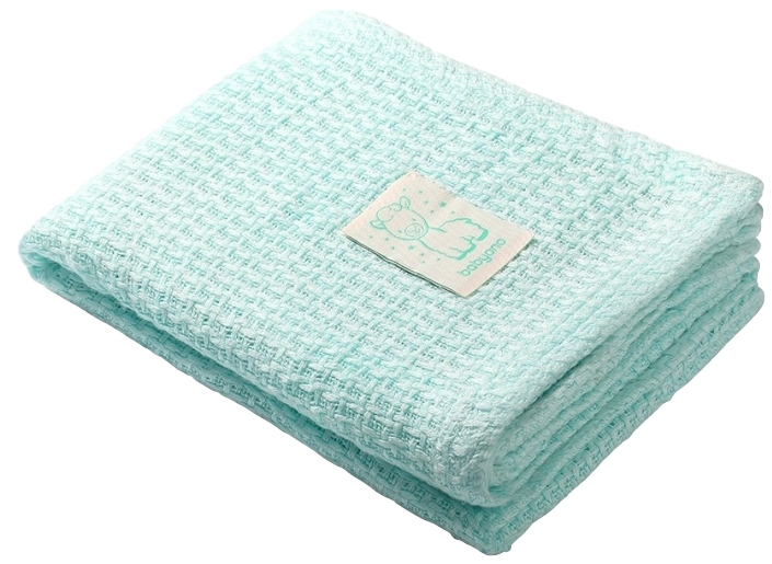 Babyono Baby Ono Bamboo Gebreid Mint Wiegdeken 75 x 100 cm 479/03