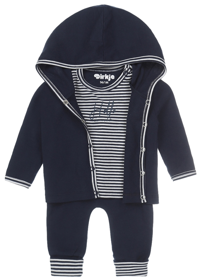 Dirkje Stripes Navy Maat 44 3-delige Set N240 NOS