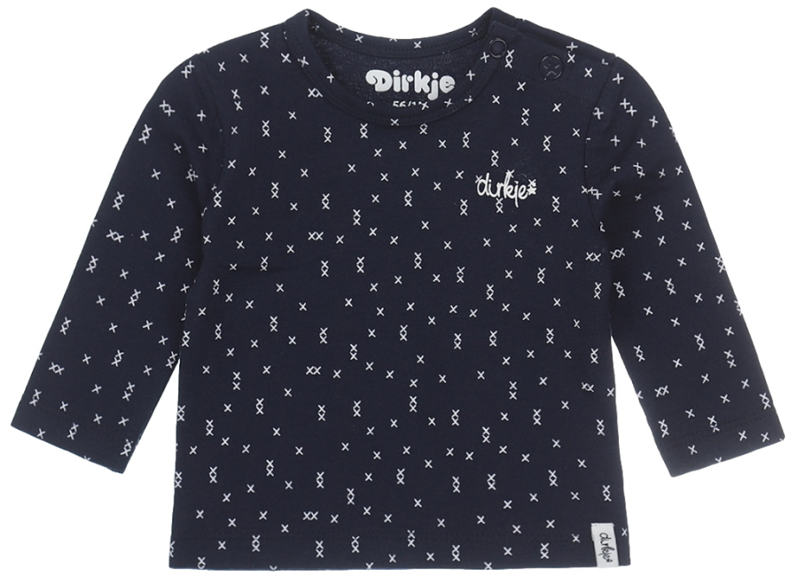 Dirkje Cross Navy Maat 50 Lange Mouw T-shirt N253 NOS