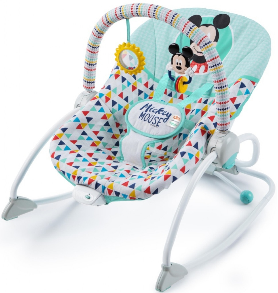Bright Starts Disney Mickey Mouse Happy Triangles Wipstoeltje K11543 Blauw