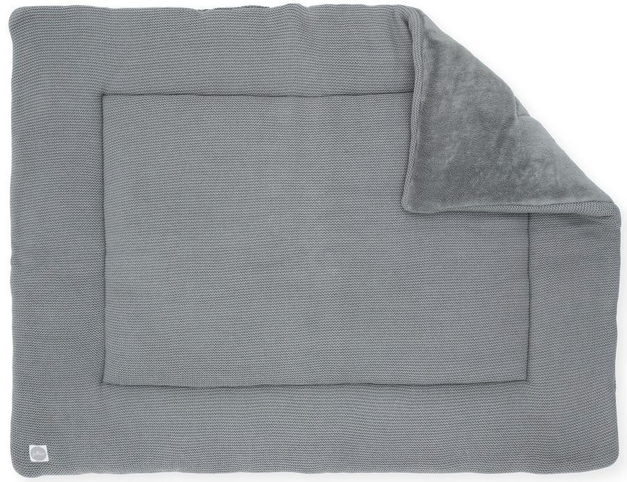 ruilen Onderzoek het Moedig Jollein Basic Knit Stone Grey 80 x 100 cm Boxkleed 017-513-65220