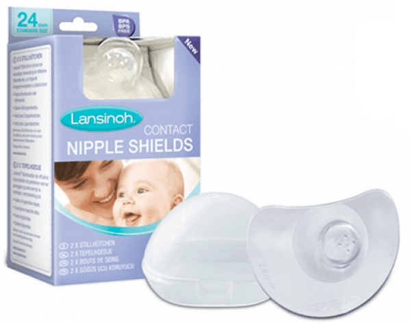 Lansinoh 20mm Tepelbeschermers 2 Stuks Incl. Beschermdoos 70193 Transparant