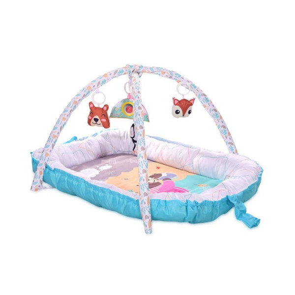 Lorelli Animals Blue 2-in-1 Speelkleed en Babynest 1030045-001 Blauw