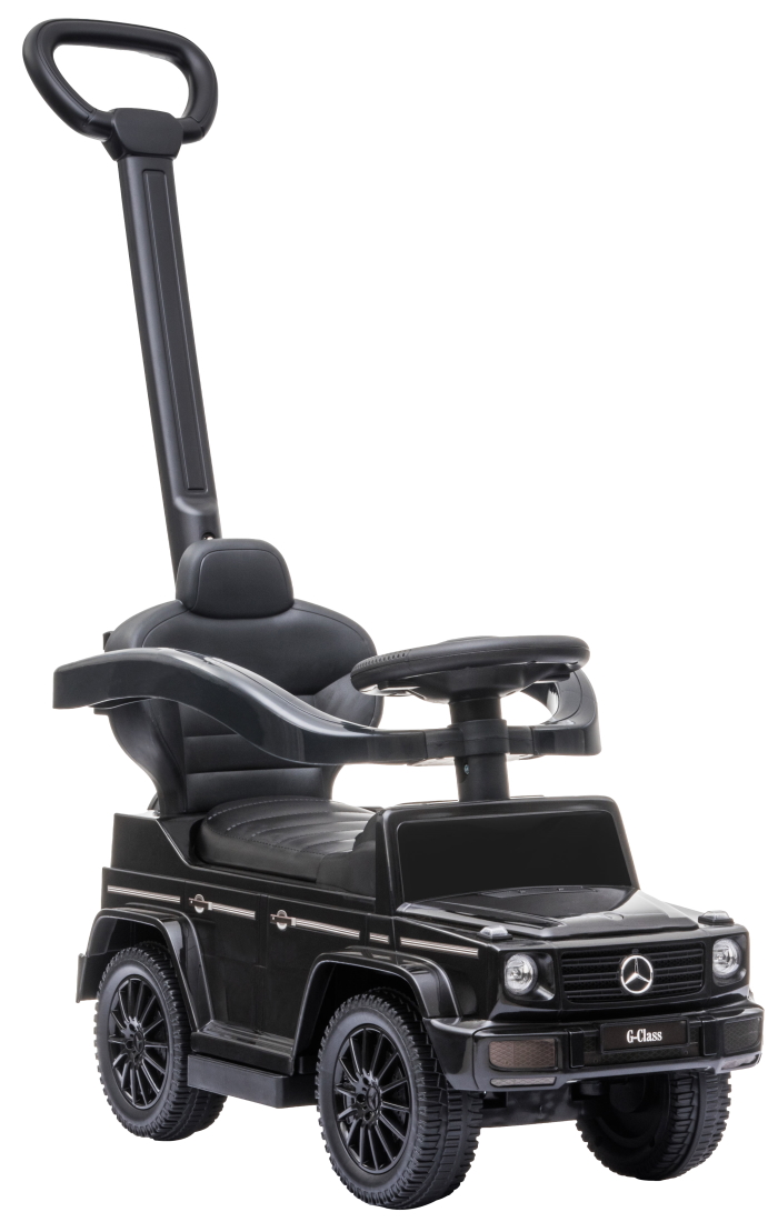 Lorelli Mercedes Benz Black Loopauto met Duwstang 1040009-0007 Zwart