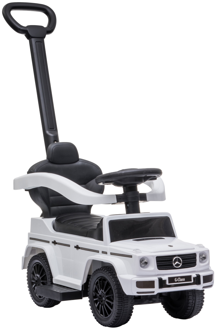 Lorelli Mercedes Benz White Loopauto met Duwstang 1040009-0002 Wit