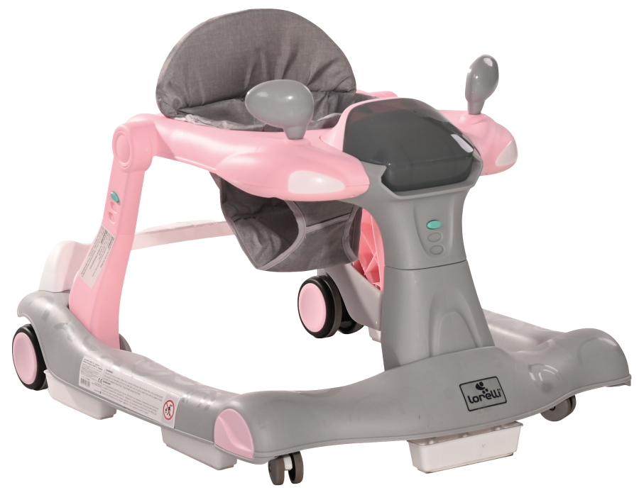 Lorelli Rider Pink&Grey 2-in-1 Loopstoeltje 1012039-0002 Grijs, roze