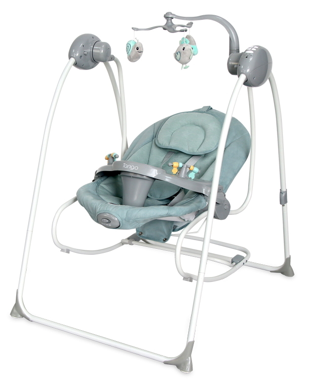 Lorelli Swing Tango Frosty Green Stars Babyschommel en Wipstoel 1009007-2146 Groen