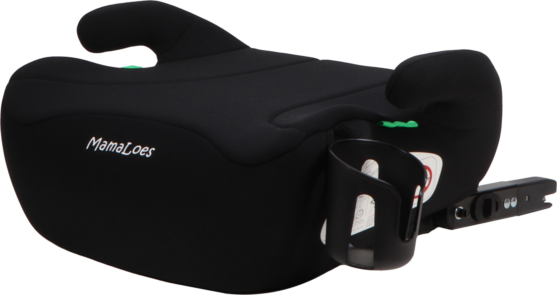 MamaLoes Pip Zwart Isofix 125-150 cm i-Size Booster | MamaLoes