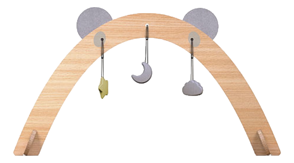 Wee workout top wooden baby gym