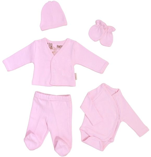 Petit Villain Prematuur Maat 44/50 Roze 5-delige Babyset