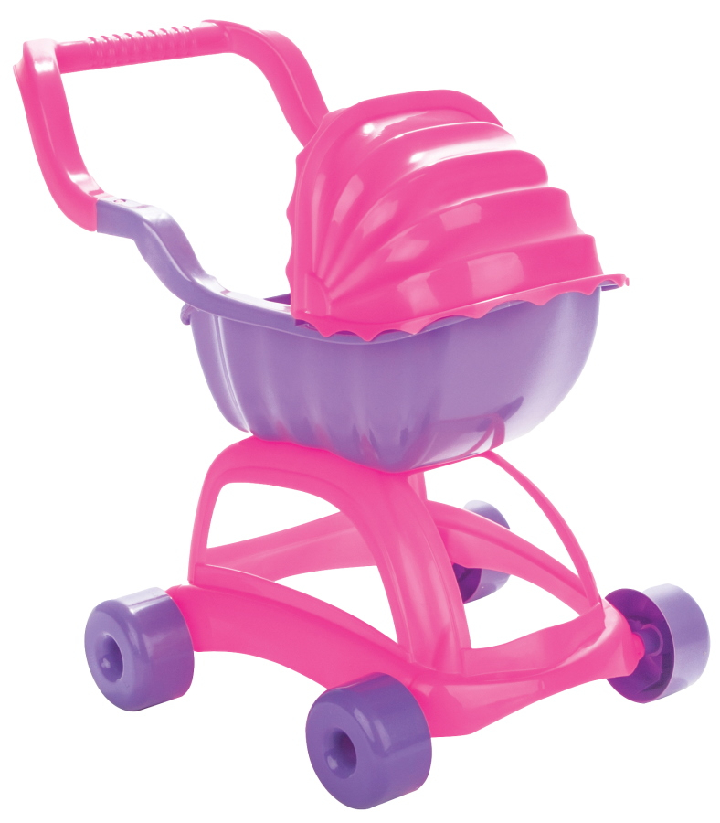Pilsan Roze Speelgoed Kinderwagen 603