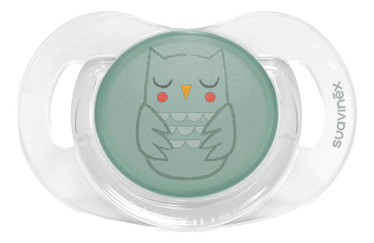 Suavinex Bonhomia Reversible Owl Green 0-6m Silicone Fopspeen SXSBP1079655