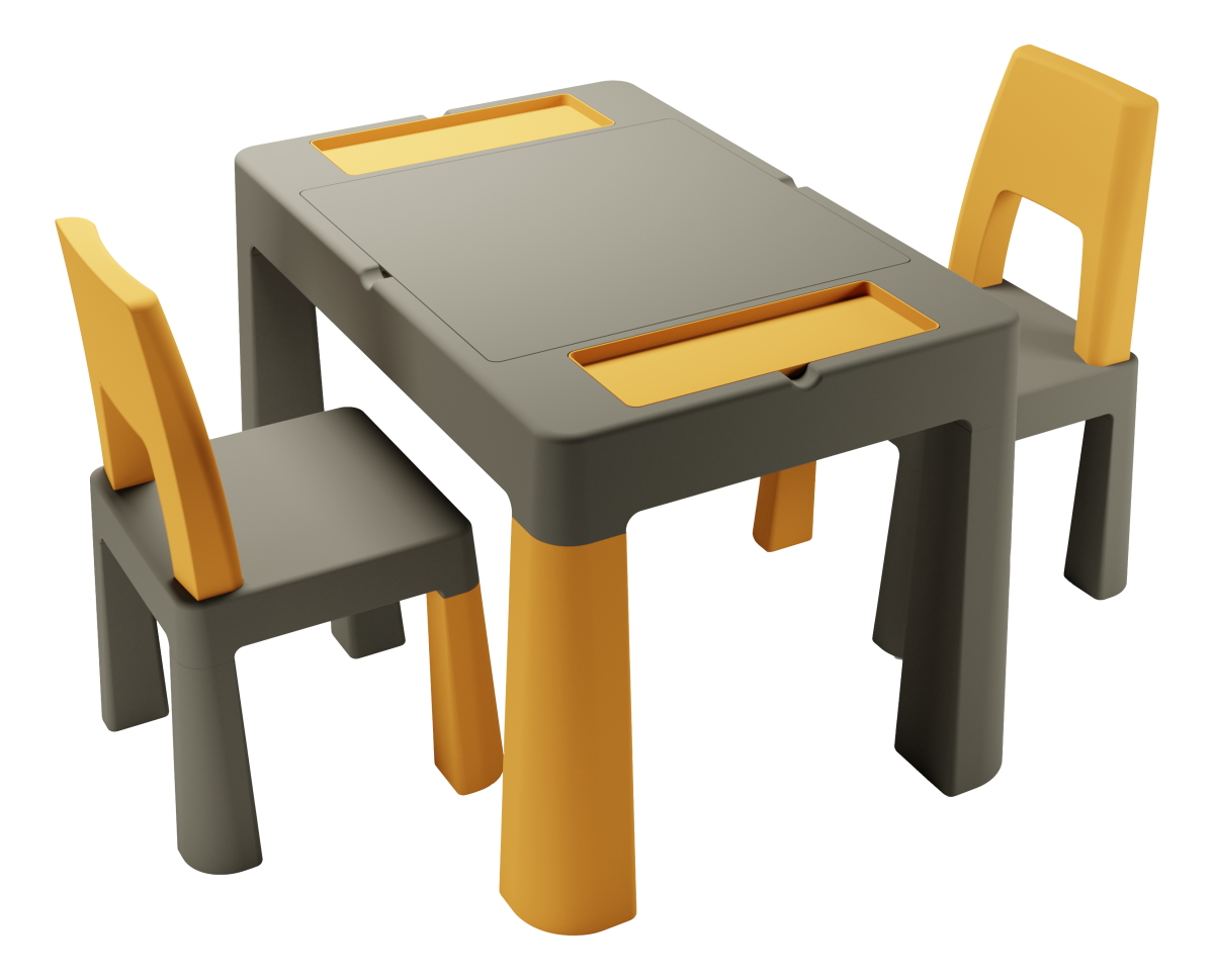 TEGA BABY Table + chaise enfant dessin et jeu construction Multicolore TEGA  BABY