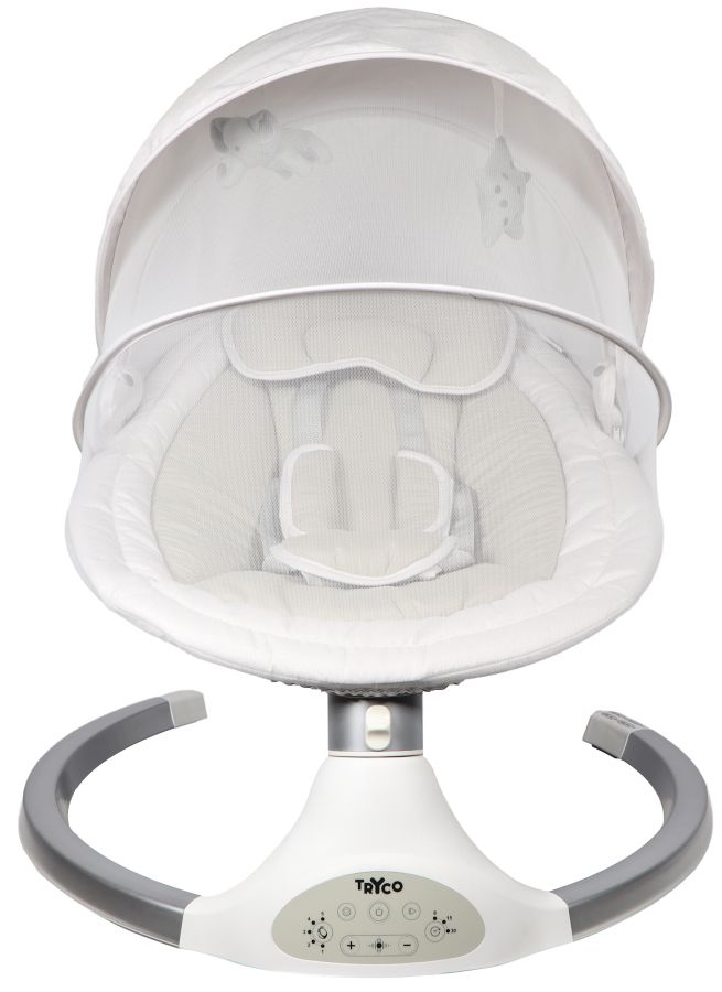 Tryco Hugg Silver/White Swing Babyschommel TR-282702 Wit met zilver